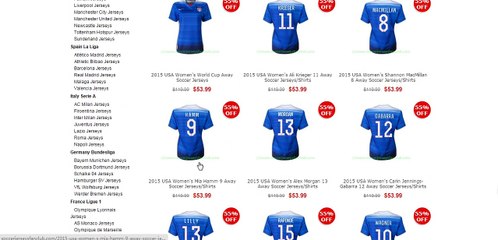 Cheap Julie Johnston Women's World Cup USA Away Soccer Jerseys 2015