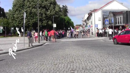 Portugal, 04 de Julho 2015. A chegada dos grupos folclóricos a Cantanhede