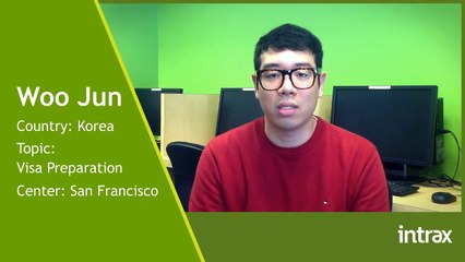 Intrax Student Prepares for Visa Interview in Korean