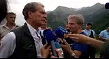 Jean-Paul Bonnetain, préfet de l'Isère, au lac du Chambon