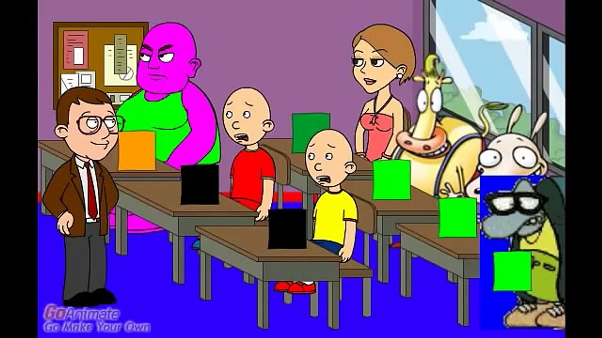 Classic Caillou Gets Grounded On Christmas