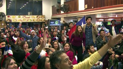 Chilenos em delírio