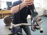 Metabo Inox stainless steel grinding, finishing and polishing of metal tubes