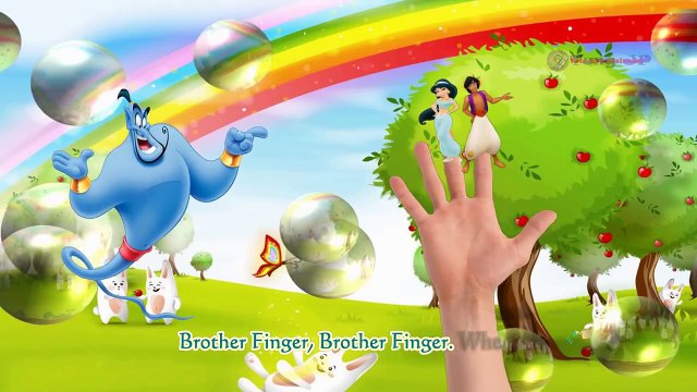 Disney Aladdin Daddy Finger Family animation - Kids Songs & Nursery Rhymes Children