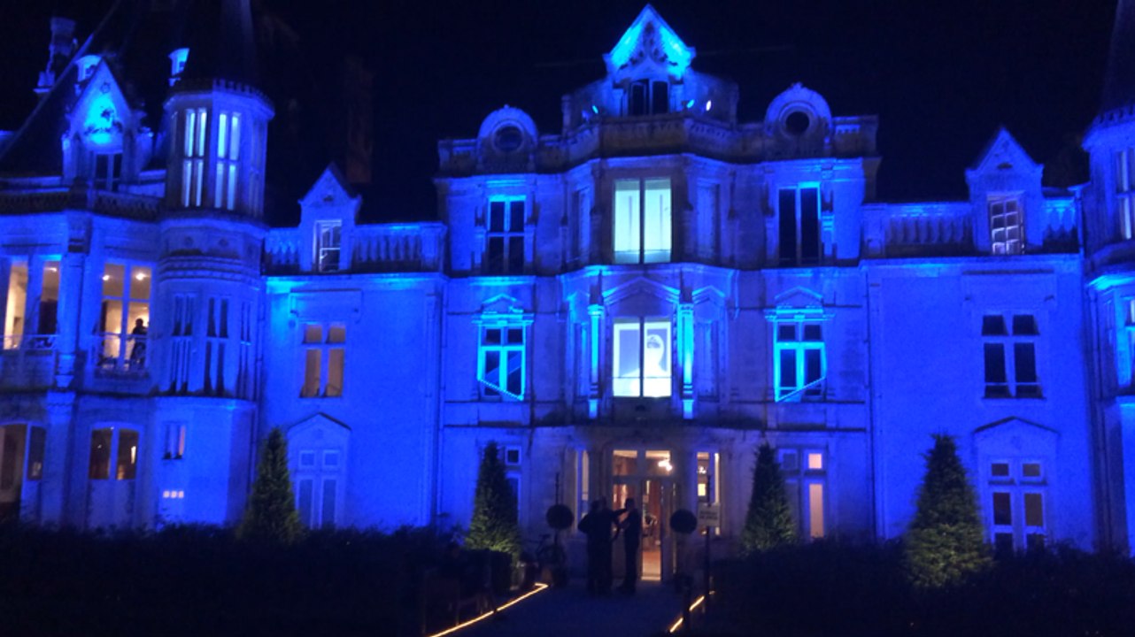 Chateau Beauregard by night