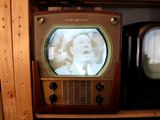 Vintage Television X: General Electrics Locomotive style TV set