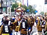 Mikoshi parading in Omotesando, Tokyo, Japan