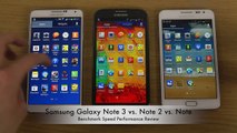 Samsung Galaxy Note 3 vs. Note 2 vs. Note - Benchmark Speed Performance Review