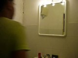 Creepy grudge ghost in the mirror (scary video)