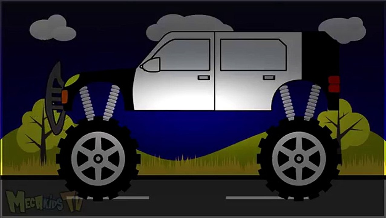 Police Truck - Monster Trucks For Children - Mega Kids Tv