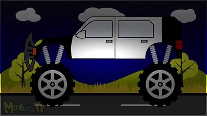 Police Truck - Monster Trucks For Children - Mega Kids Tv