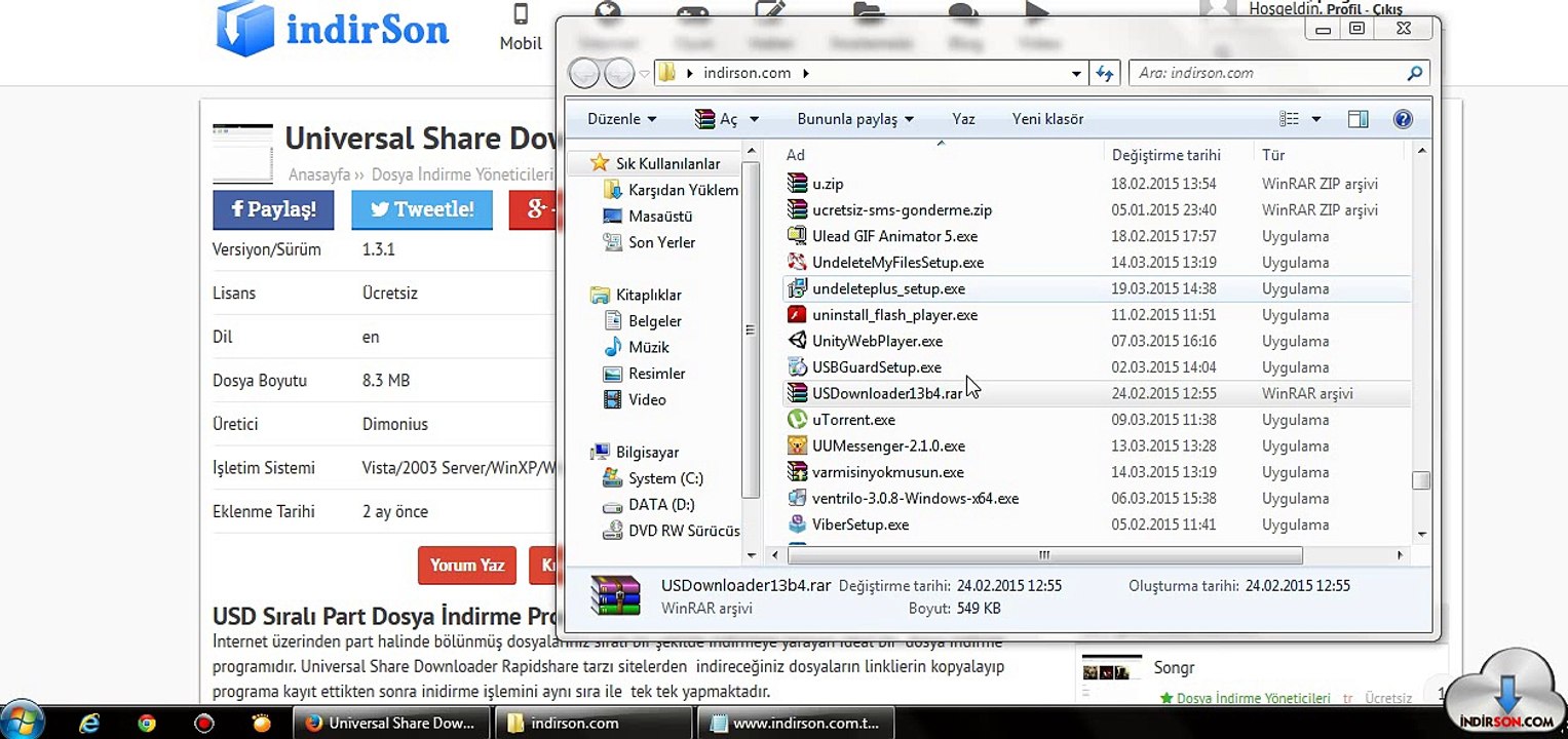 Universal Share Downloader kullanımı kurulumu