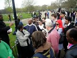 Muslim speaker at the London Speakers' Corner - April 2009