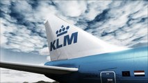 FSX - FlyTampa Kai Tak with KLM 747-8 PMDG 