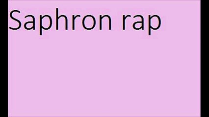 saphron rap