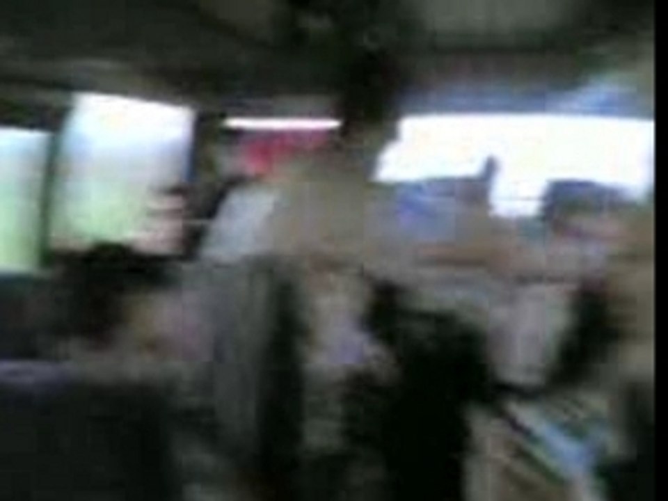 En partance pour le meeting de Sarko