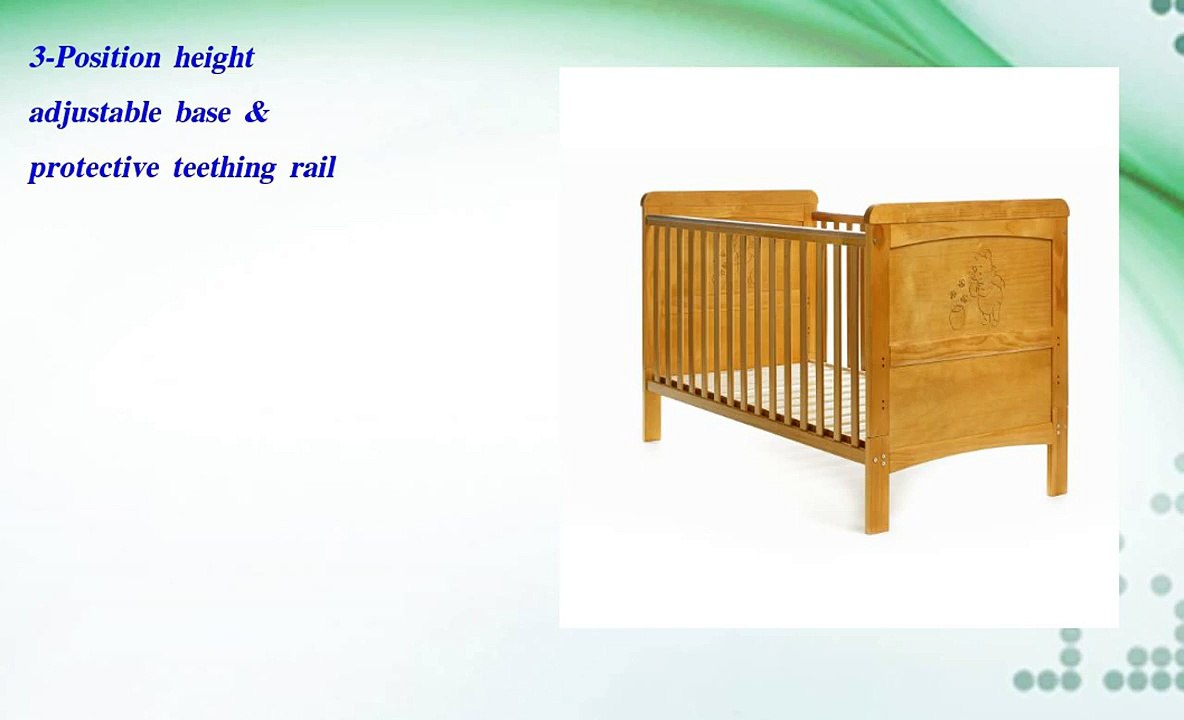 Disney Winnie the Pooh Deluxe Cot Bed Country Pine