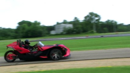 Polaris Slingshots on Race track