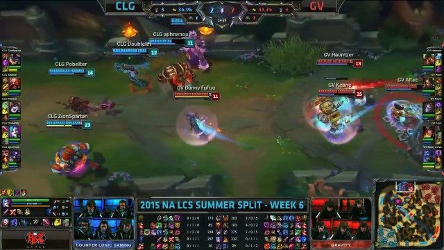 CLG vs GV NA LCS Championship series Summer Split 2015 W6D1 Counter Logic Gaming vs Gravity game hig