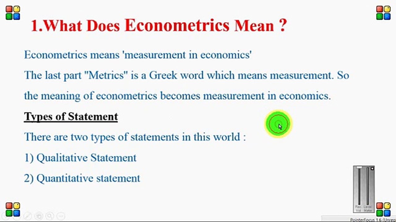 Introduction to econometrics