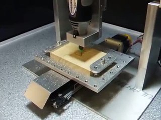Mini DIY CNC Machine 1st Real Cut - Neo7CNC.com