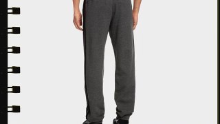 adidas Men's Essentials 3-Stripes Sweat Close Hem Pant - Dark Grey Heather/Black Small