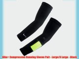 Nike  Compression Running Sleeve Pair - Large/X Large - Black