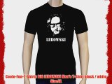 Coole-Fun-T-Shirts BIG LEBOWSKI Men's T-Shirt black / white Size:XL