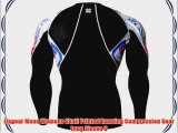 Fixgear Mens Womens Skull Printed Running Compression Gear Long Sleeve S