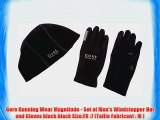 Gore Running Wear Magnitude - Set of Men's Windstopper Hat and Gloves black black Size:FR :7