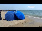 MUORE IN SPIAGGIA DAVANTI ALLA NIPOTE