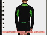 Ronhill Men's Trail Long Sleeve Zip Tee - Black/Alpine X-Large