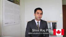 Canada - MBA Student Testimonial - IMI University Centre