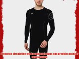 Ultrasport Men's Rainbow Compression Long Sleeve Shirt - Black 2X-Large