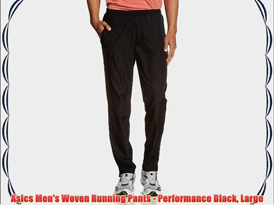 Asics Men's Woven Running Pants - Performance Black Large