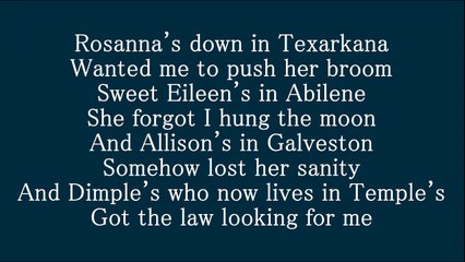 George Strait All My Ex's Live In Texas Lyrics