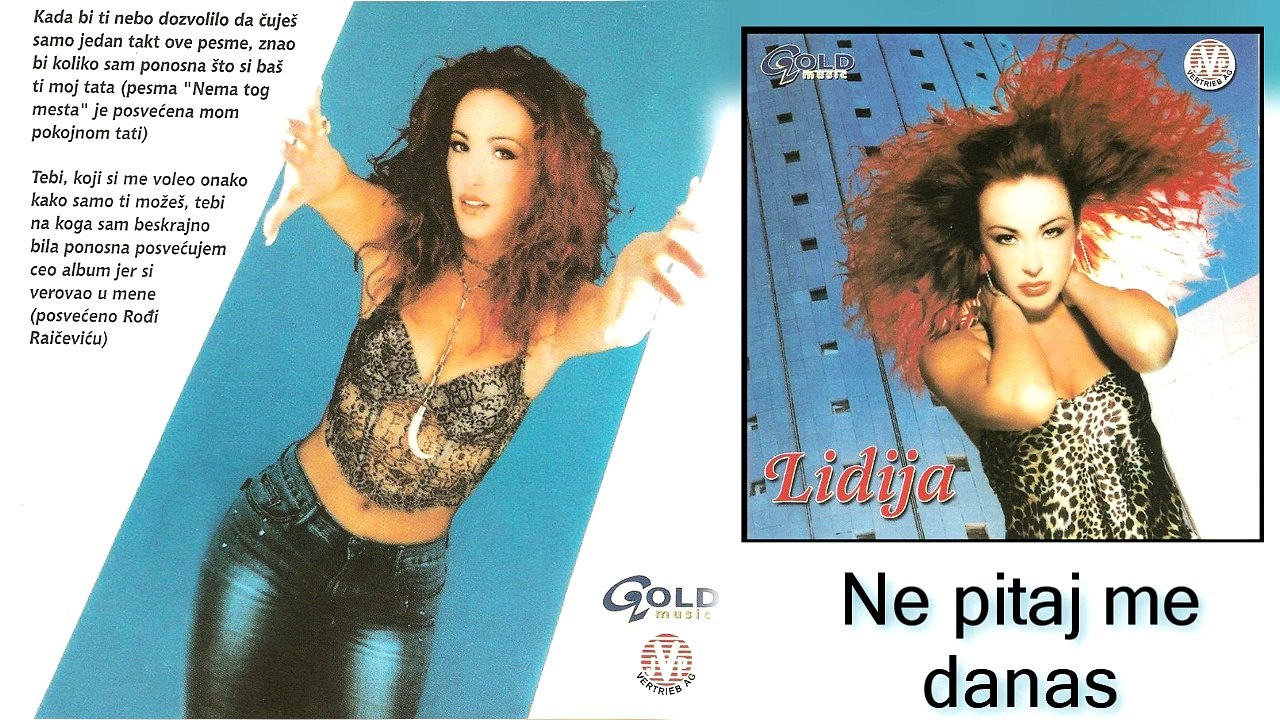 Lidija - Ne pitaj me danas