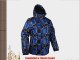 Mountain Warehouse Shadow Mens Snowproof Printed Hooded Ski Jacket Blue X-Small