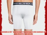 Under Armour Men's HG Compression Shorts - White/Graphite X-Large