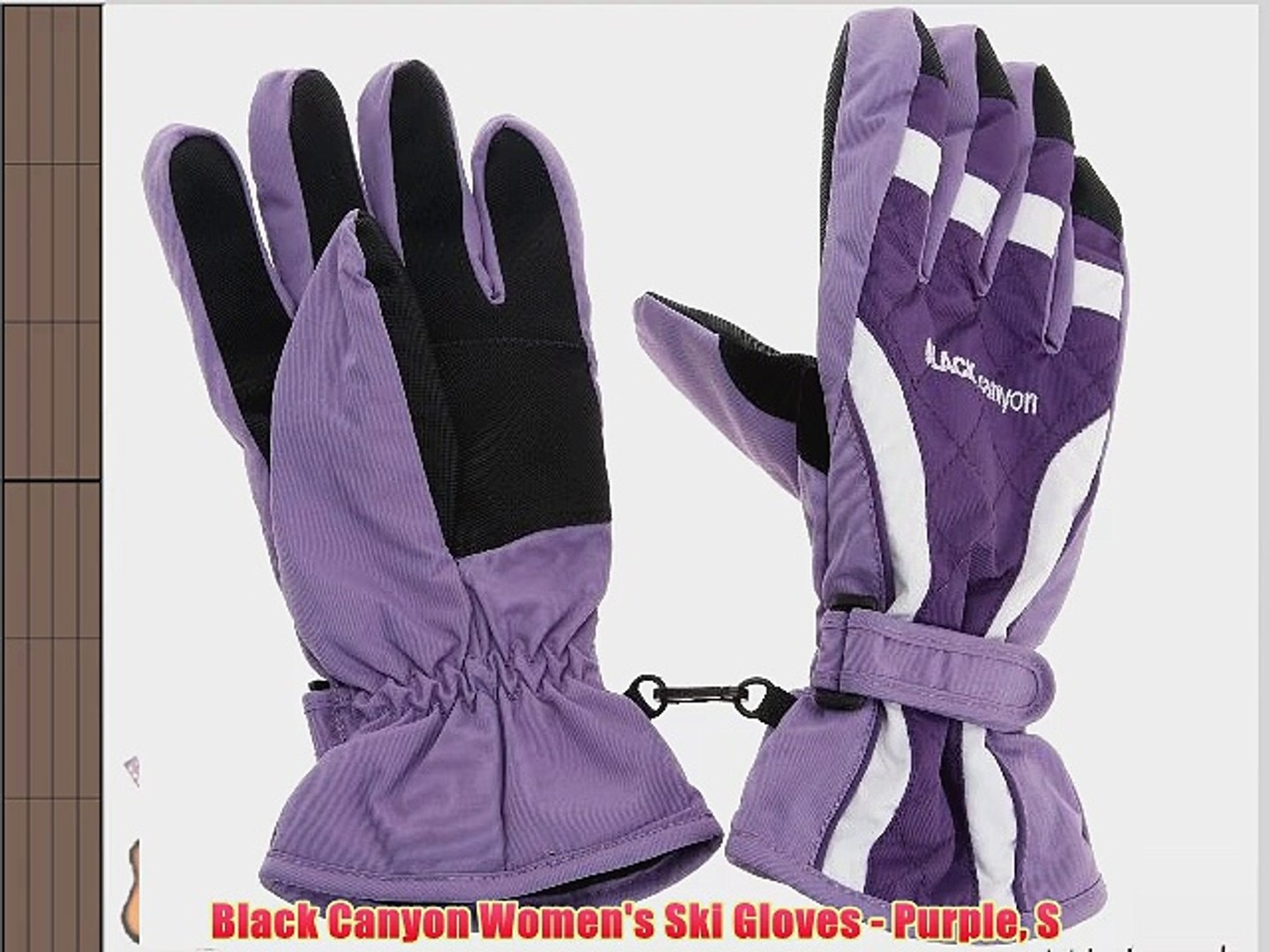 purple ski gloves