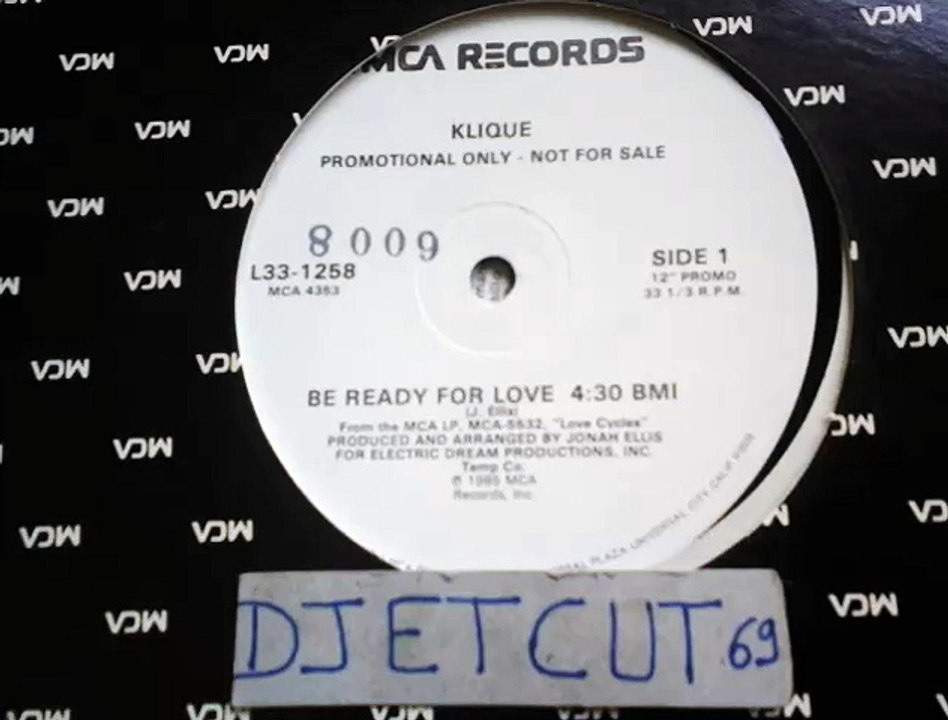 KLIQUE -BE READY FOR LOVE(RIP ETCUT)MCA REC 85