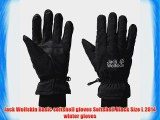 Jack Wolfskin Basic softshell gloves Softshell black Size L 2014 winter gloves