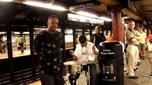 guy singing amazingly in New York Subway