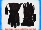 Black Canyon Touchscreen Ski Gloves black Size:L