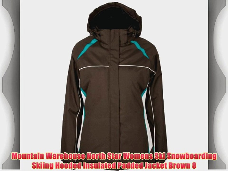 Mountain Warehouse North Star Womens Ski Snowboarding Skiing Hooded Insulated Padded Jacket