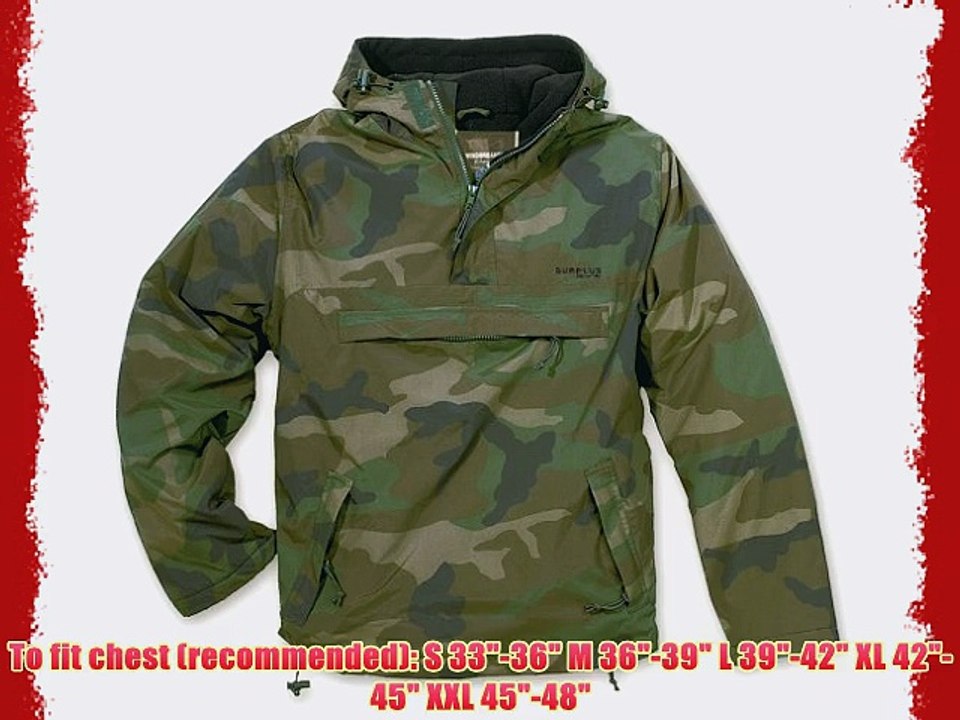 Surplus Mens Windbreaker - L Woodland