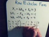 Linear Algebra Video #1: Row Echelon Form (Gaussian Elimination) - Example 1