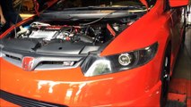 CT Supercharged Civic Si Dyno Race Fuel 335whp 232wtq