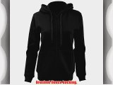 SOLS Womens/Ladies Seven Full Zip Hooded Sweatshirt / Hoodie (L) (Black)