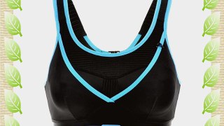 La Isla Women's Level 3 Racer Back Wirefree Ultimate Gym Active Sports Bra Black